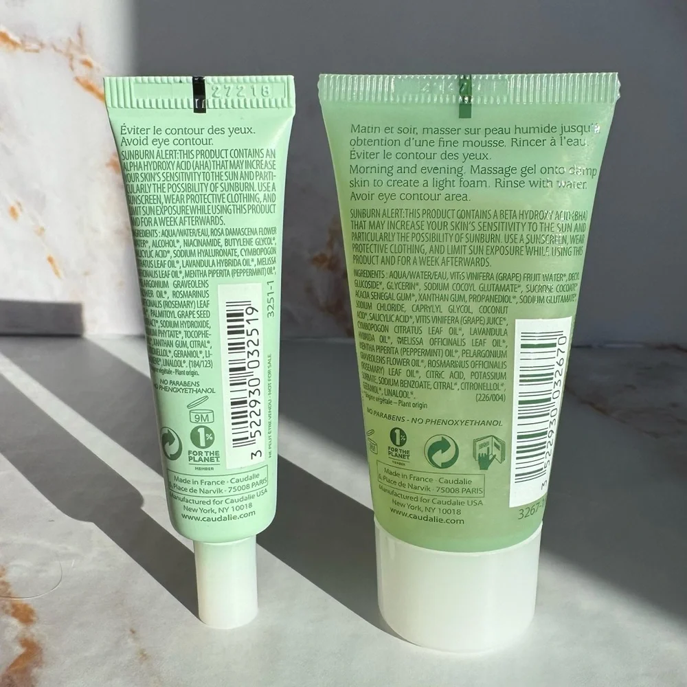Caudalie Vinopure Mini Acne Set Purifying Gel Cleanser and Skin Perfecting Serum